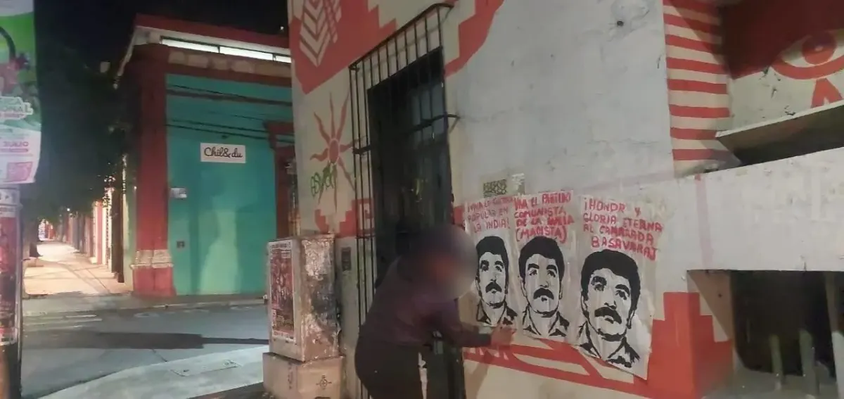 Night street scene with propaganda-style Lenin murals, suggesting ideological control in Soviet-era public life Night street scene with propaganda-style Lenin murals, suggesting ideological control in Soviet-era public life